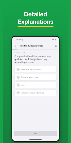 CA Cannabis Handler Prep Screenshot 1