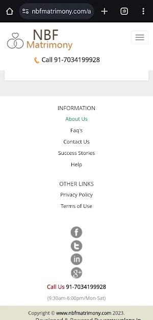 NBF MATRIMONY Screenshot 0