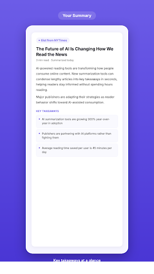 Gist - Browser & AI Summaries Screenshot 3