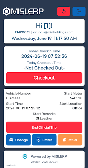 MISL Checkin Screenshot 0