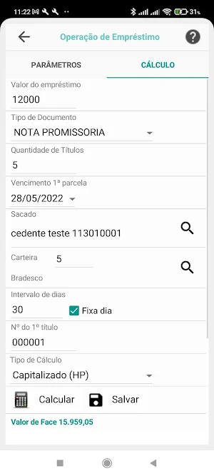 Office Factoring Screenshot 2