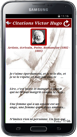 Citations de Victor HUGO Screenshot 2