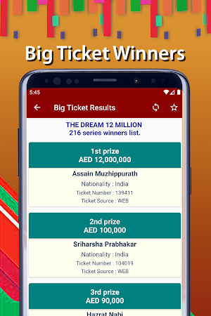 Abu Dhabi Big Ticket Lottery Results Screenshot 2