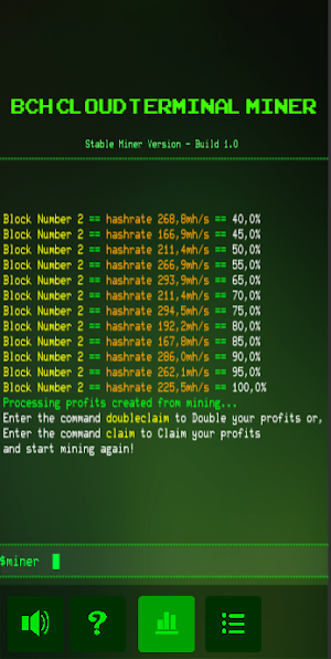 BCH TERMINAL CLOUD MINER Screenshot 1