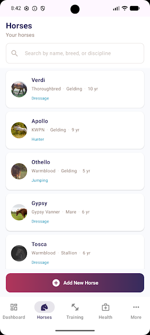 EquiHealth App Screenshot 1