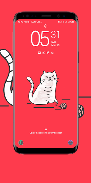 Cute Red Wallpaper Screenshot 3