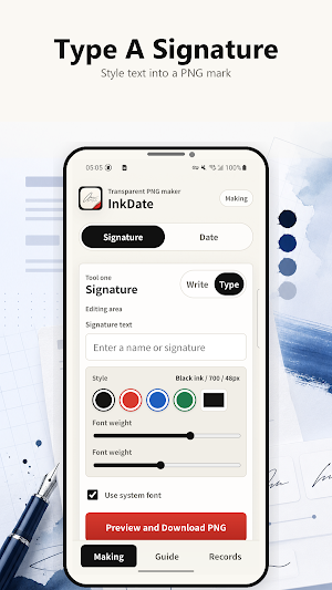 InkDate Screenshot 2
