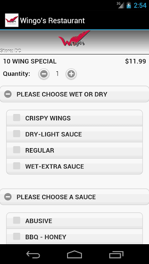 Wingo's Restaurant Screenshot 2