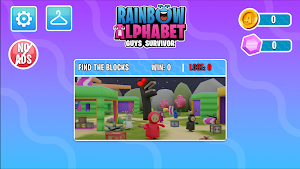 Rainbow Alphabet Guys Survivor Screenshot 0