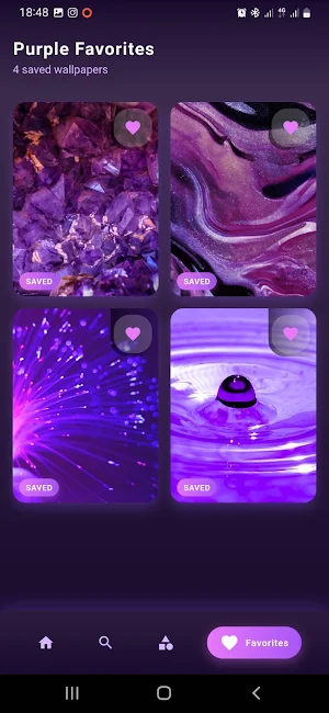 Purple Wallpaper HD Screenshot 0