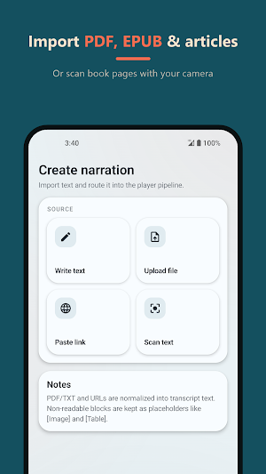 Sayable: AI Audiobook Reader Screenshot 1