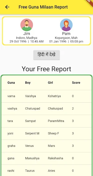 Free Kundali Milan Screenshot 0