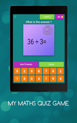 MY MATHS QUIZ GAME Screenshot 1