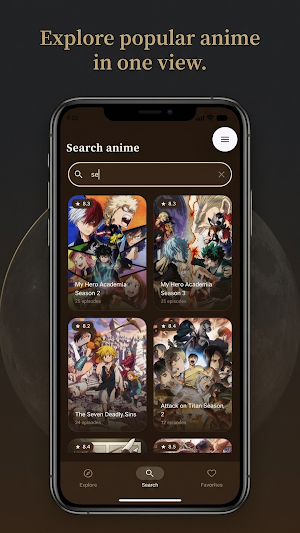 Lunar Anime App Screenshot 2