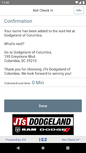 Net Check In - JTs Dodge Screenshot 2