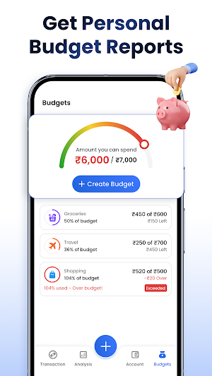 FinAI Budget & Expense Tracker Screenshot 2