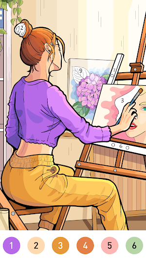 Chill Color By Number Game Screenshot 3