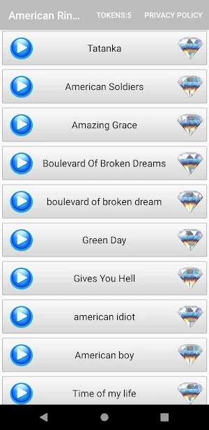 American Ringtones Screenshot 1