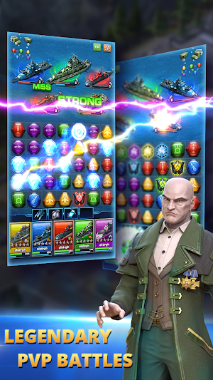 Warship Battle & Puzzles Screenshot 1