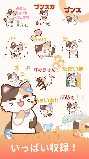 Calico Cat Diary WAStickerApps Screenshot 1