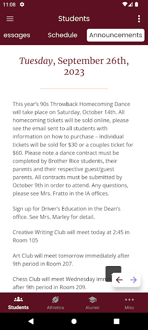 Brother Rice High School Screenshot 0