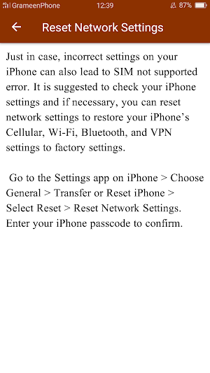 Sim Not Supported Solve Guide Screenshot 3