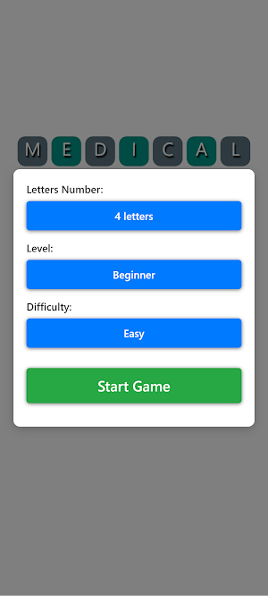 Medical Guess the Word Game Screenshot 1