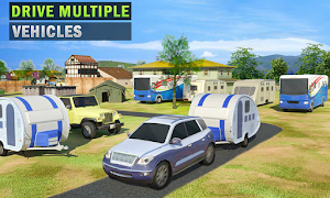 Camper Van Truck Simulator: Cruiser Car Trailer 3D Screenshot 1