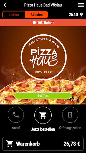 Pizza Haus Bad Vöslau Screenshot 0