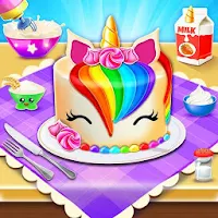 Unicorn Cake Maker🦄🎂: Baking Games For Girls