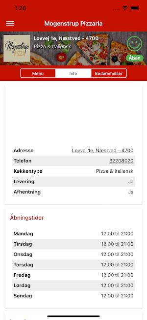 Mogenstrup Pizzaria Screenshot 1