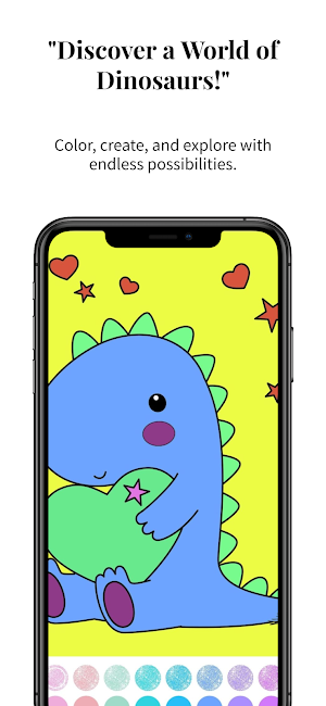 Dinosaur Coloring Learn Screenshot 1