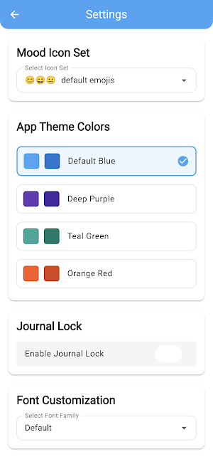 Daily Mood Tracker Screenshot 2