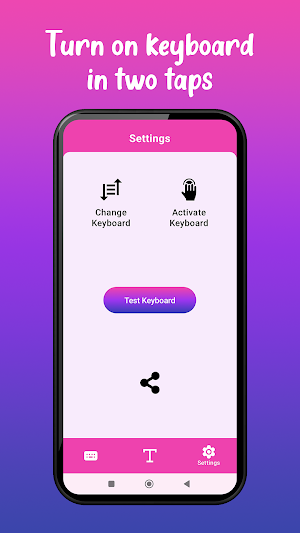 Stylish Keyboard Themes&Fonts Screenshot 3
