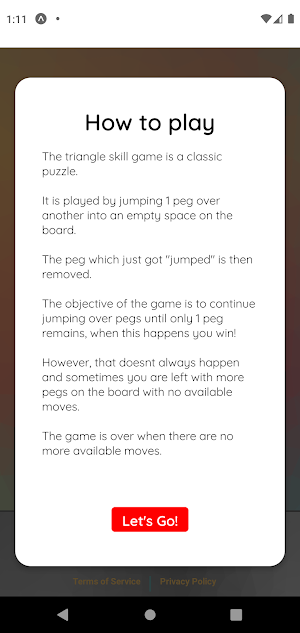 Triangle Skill Game Screenshot 1