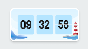 Fliqlo - flip clock, zen clock Screenshot 2