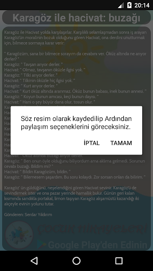 Kısa, Şirin, Eğlenceli Hikayeler Screenshot 3