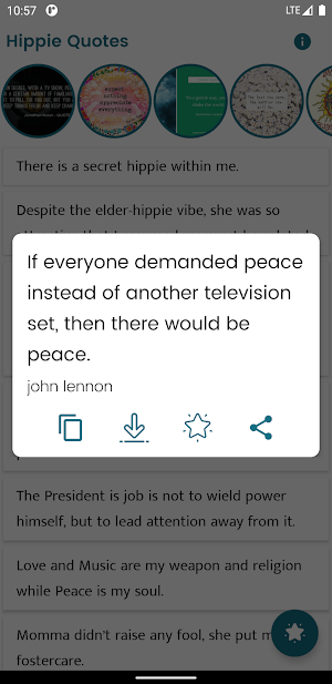Hippie Quotes and Sayings Screenshot 0