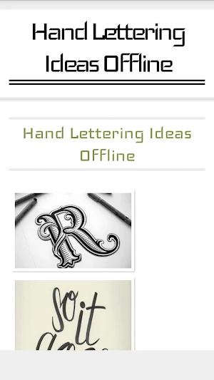 Hand Lettering Offline Screenshot 2