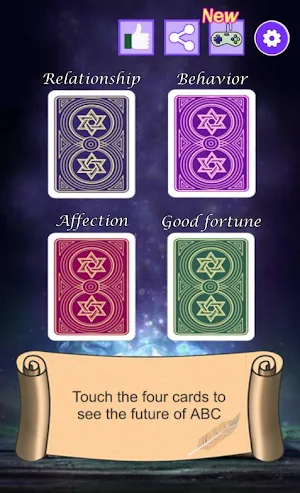 Psychic Card : Magic, Prophecy, Crystal, Fortune Screenshot 1