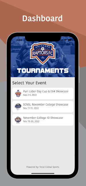 Rockford Raptors Tournaments Screenshot 0