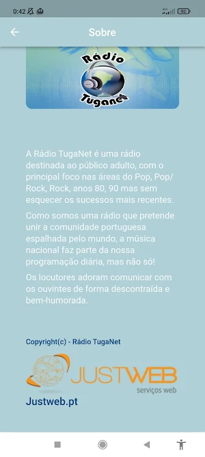 Rádio TugaNet Screenshot 1