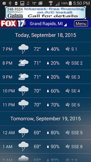 FOX17 West Michigan Weather Screenshot 2