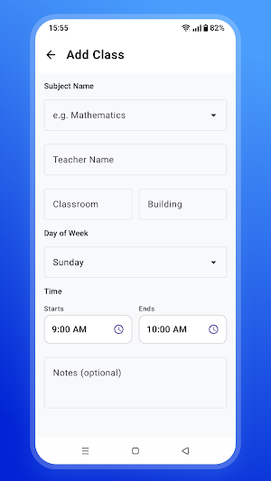 Timetable App For Students Screenshot 2