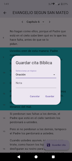 Biblia Católica Screenshot 3