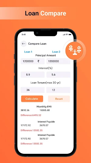 Loan EMI Calculator Screenshot 3