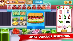 My sandwich Shop Cooking & Restaurant Chef Game Screenshot 3