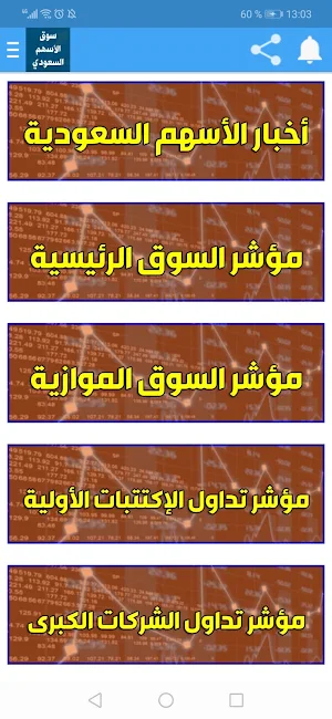 سوق الأسهم السعودي Screenshot 0