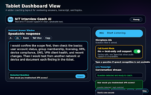 NIT Interview Coach Screenshot 0