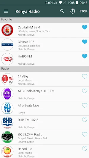 Kenya Radio Screenshot 2